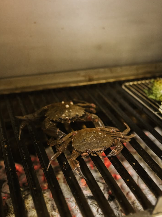 Nécoras a la brasa
